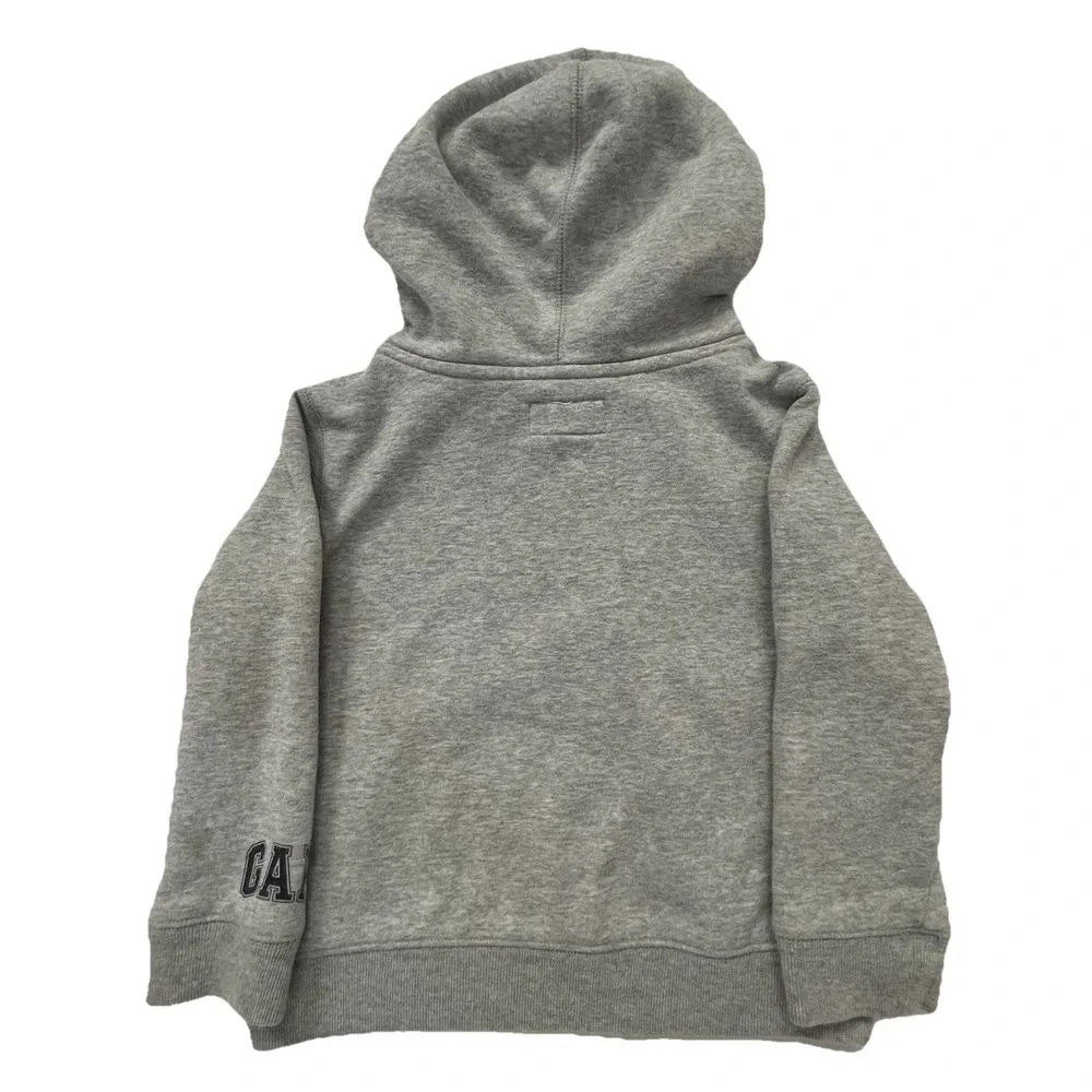 Gap Disney‎ Toddler Mickey Mouse Pullover Hoodie Size 4T Gray Sleeve Logo